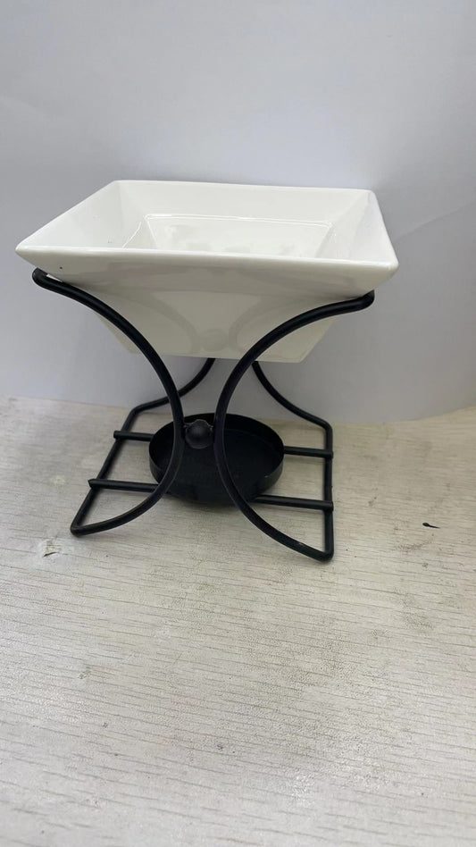Ceramic & Metal Square Stand