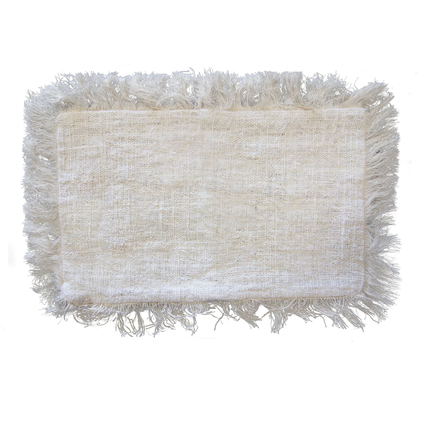 Linen Cushion Cover 30x50cm with fringe