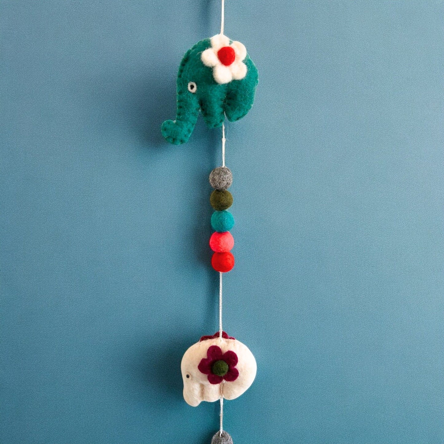 Felt Wall Hanging -Elephants (random colours)