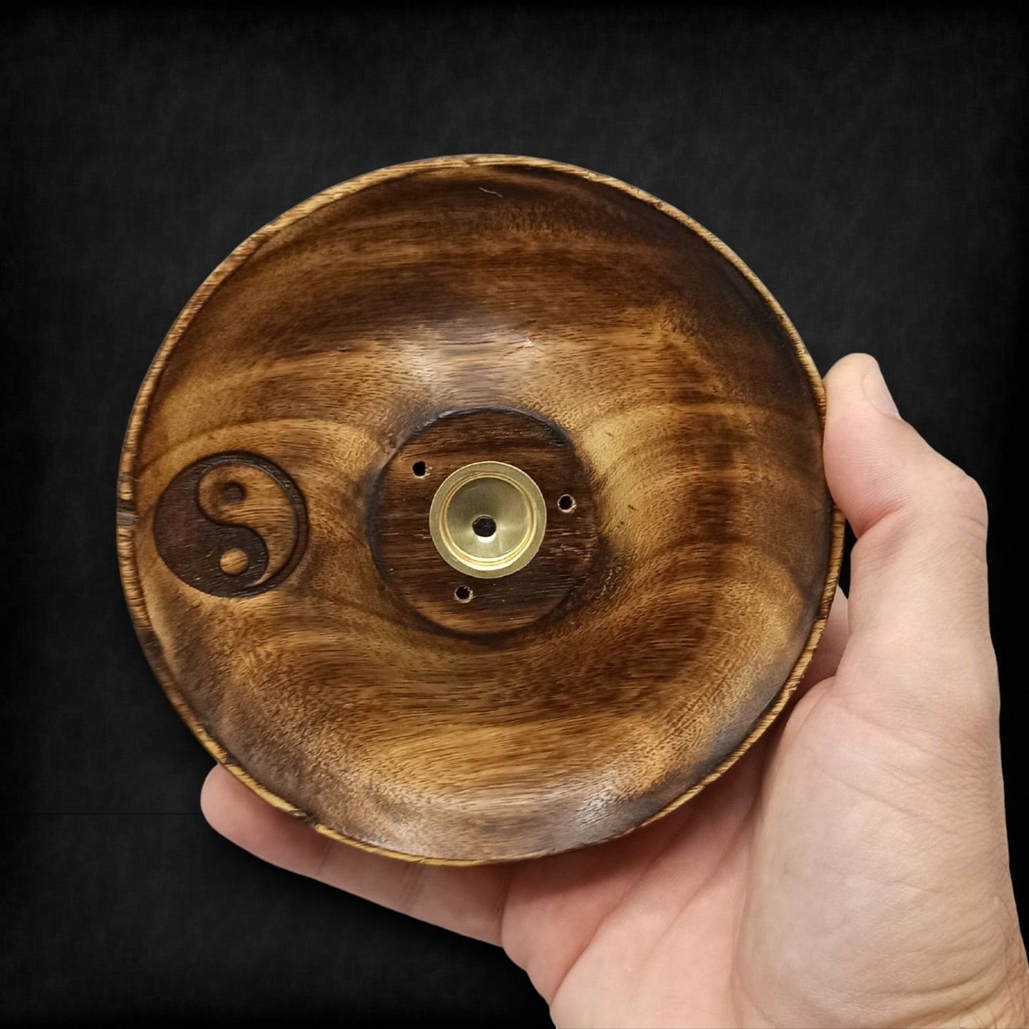 Incense Stick & Cone Burner Disc - Yin & Yang