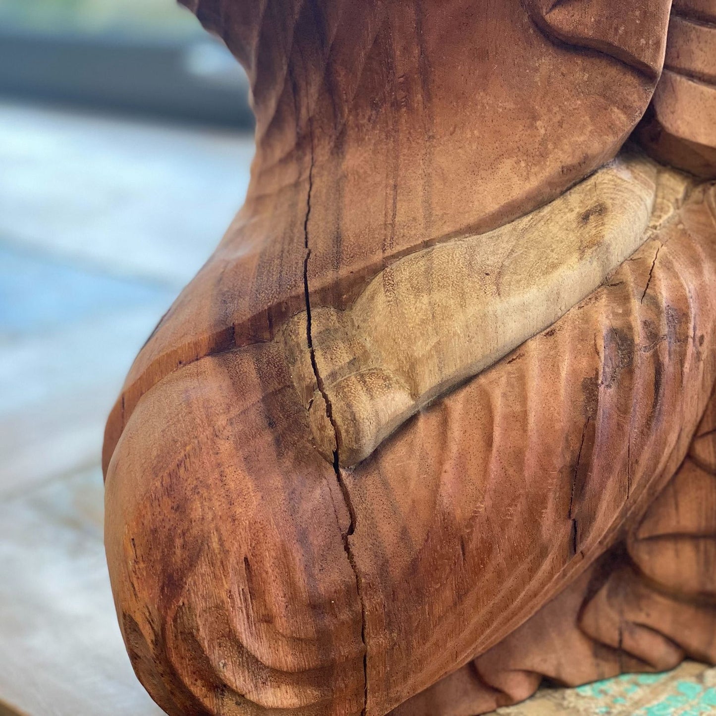 Hand Carved Buddha Statue - 60cm Teaching Transmission