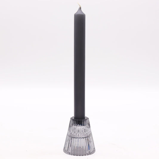 Flip Dinner Candle / Tealight Holder - Midnight Grey