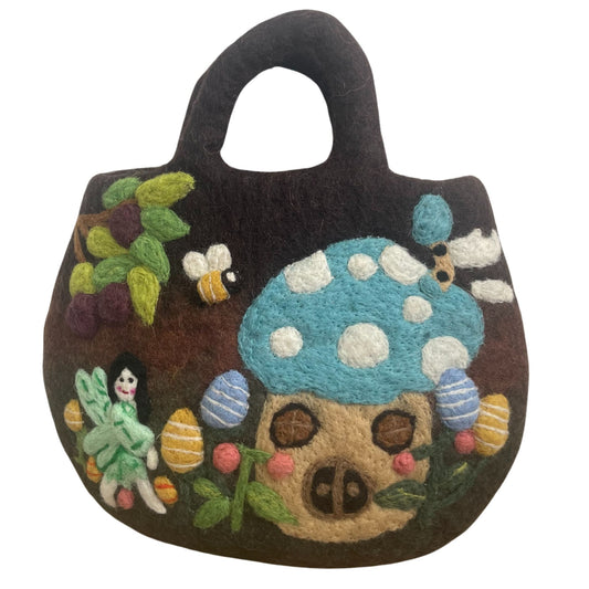 Fairy Garden Felted Bag