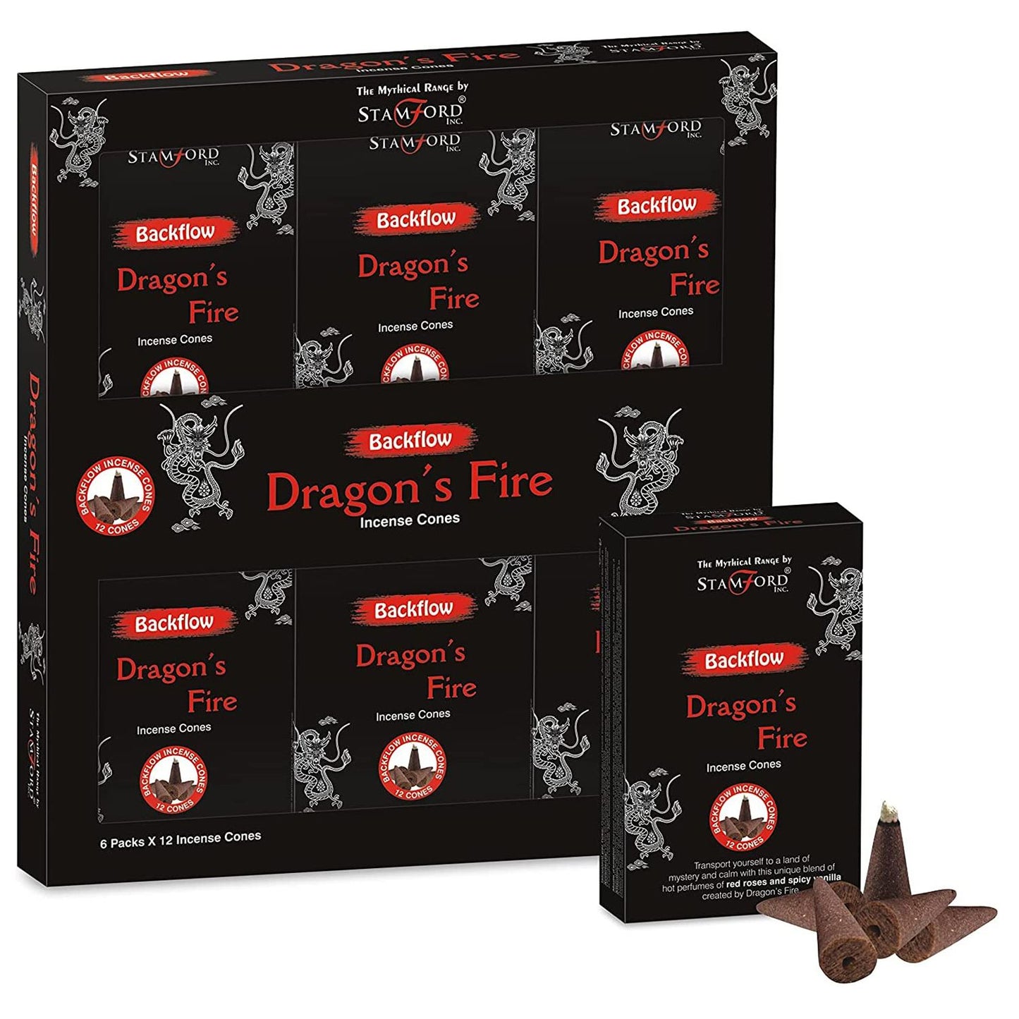 Mythical Backflow Cones - Dragon Fire