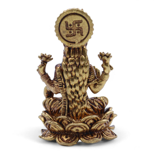 Brass Miniature Gods - Laxmi (52gms) - 49mm