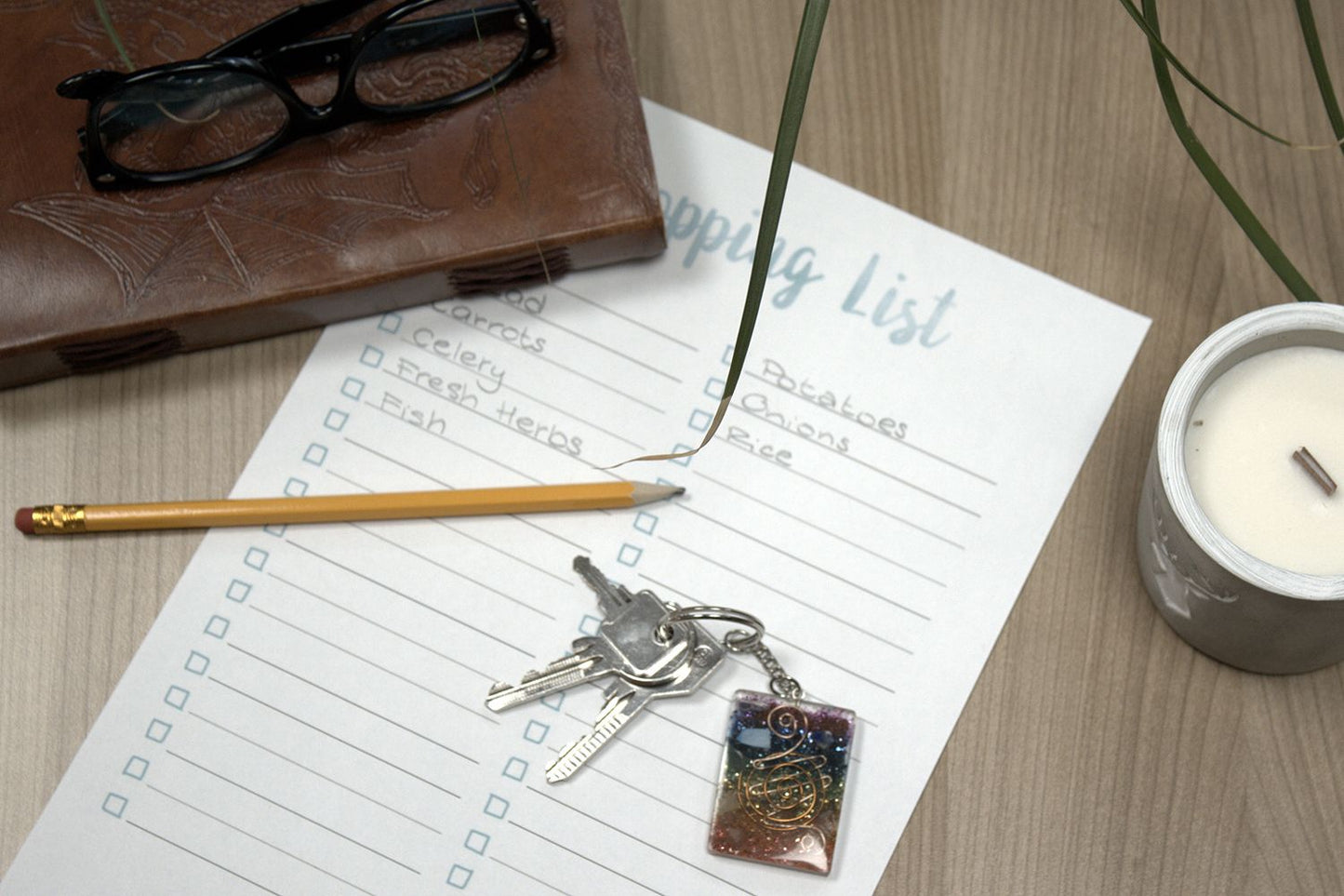 Orgonite Power Keyring - Home Protect Tourmaline