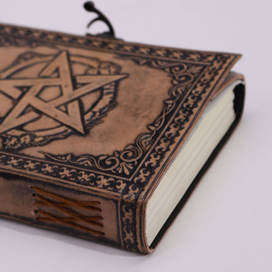 Pentacle - Esoteric Notebook - Anique Grey - 200 pages Stich Edge- 17.5x12.5x3cm