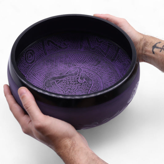 Extra Loud - Mushroom Singing Bowl - Purple Haze (23x10.5cm, 1.3kg)