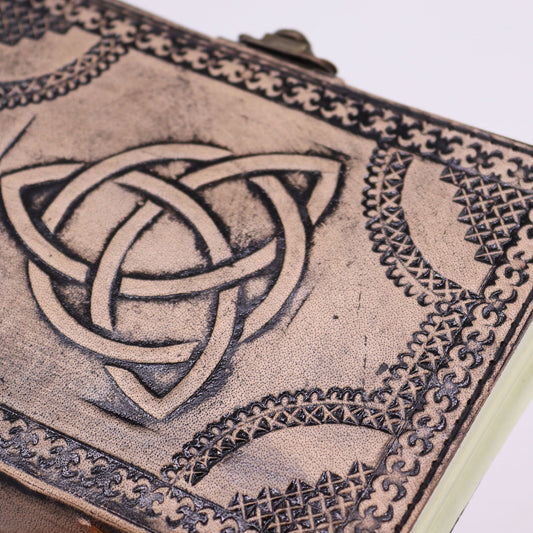 Circle Triquetra - Esoteric Notebook - Antique Grey - 200 pages Stich Edge- 17.5x12.5x3cm