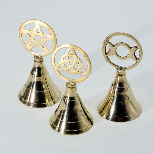 Altar Brass Bell - Pentagram