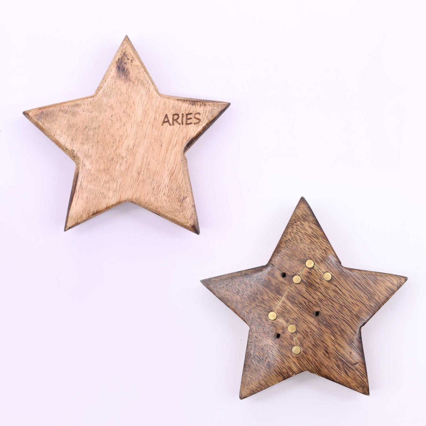 Engraved and Brass Zodiac Sign Incense Burner- Star