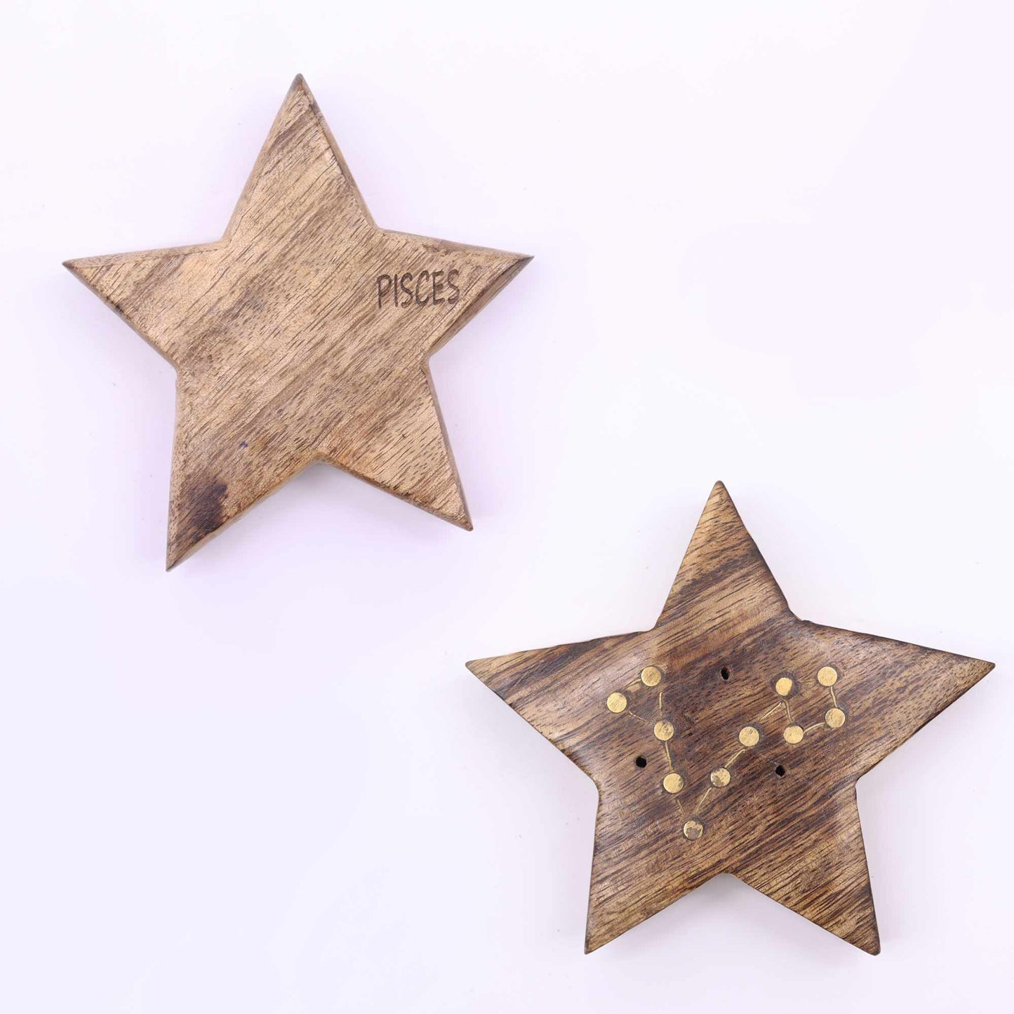 Engraved and Brass Zodiac Sign Incense Burner- Star