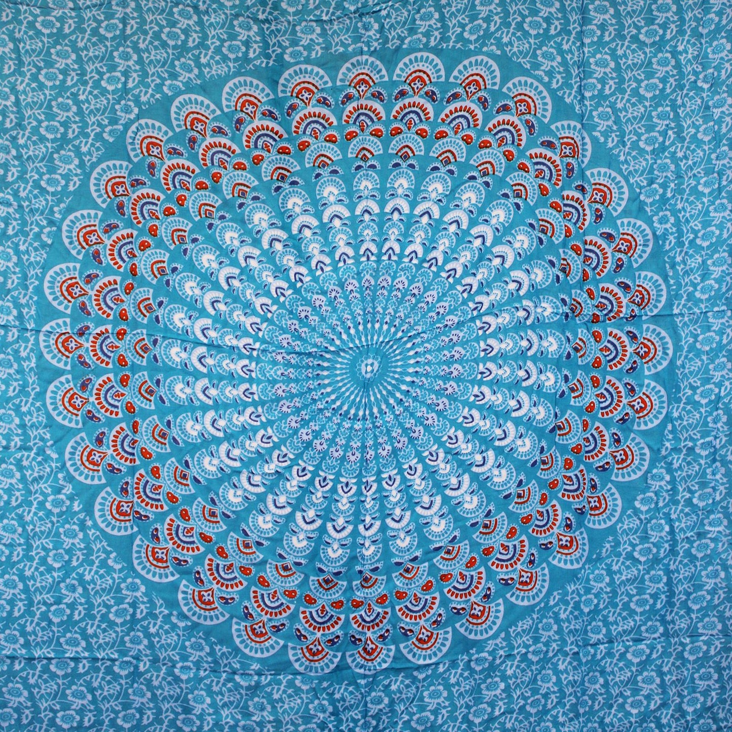 Teal Orange Mandala Sarongs