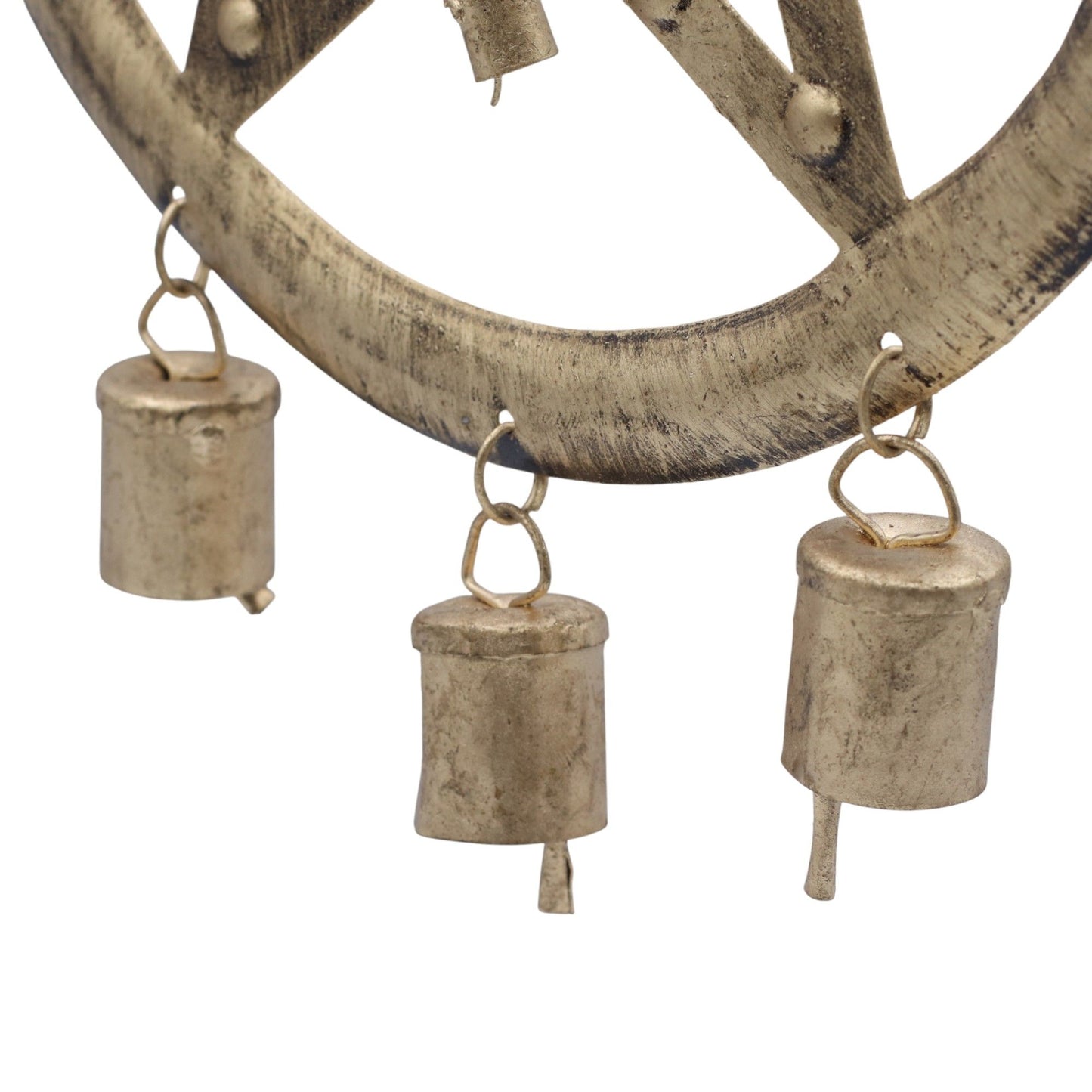 Indian Chimes - Pentagon with Cow Bells - 25x49cm
