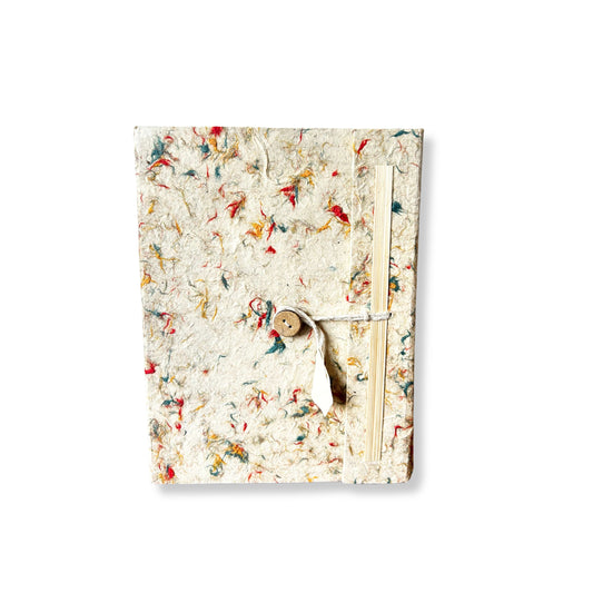 Med Lokta Mixed Colour Cotton Notebook Lrg (15x12cm) - 45 leafs
