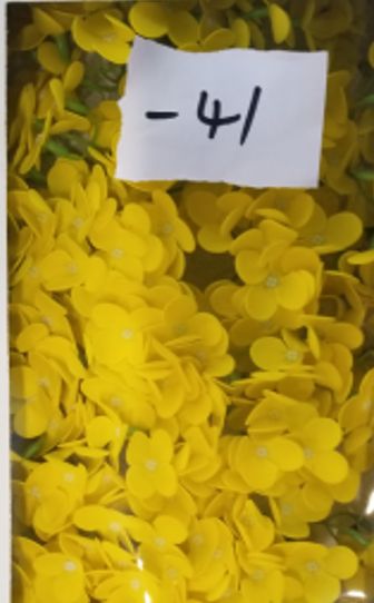 Craft Soap Flowers - Hyacinth Bean - Yellow