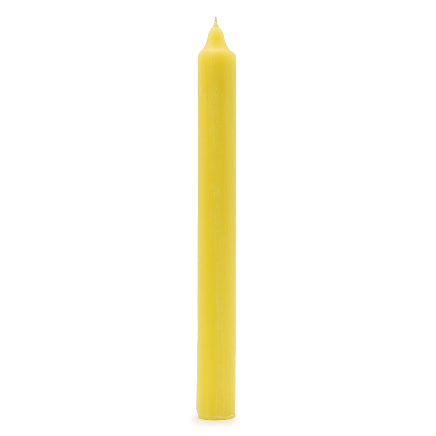 Solid Colour Dinner Candle Set - Pack of 21 - Rustic Lemon