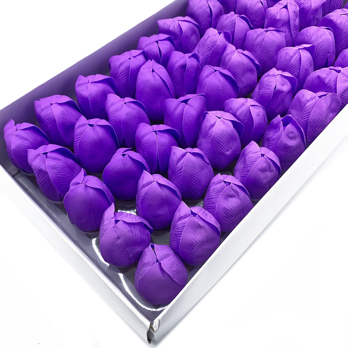 Handcrafted lavender tulip craft soap flower, a beautiful and fragrant gift