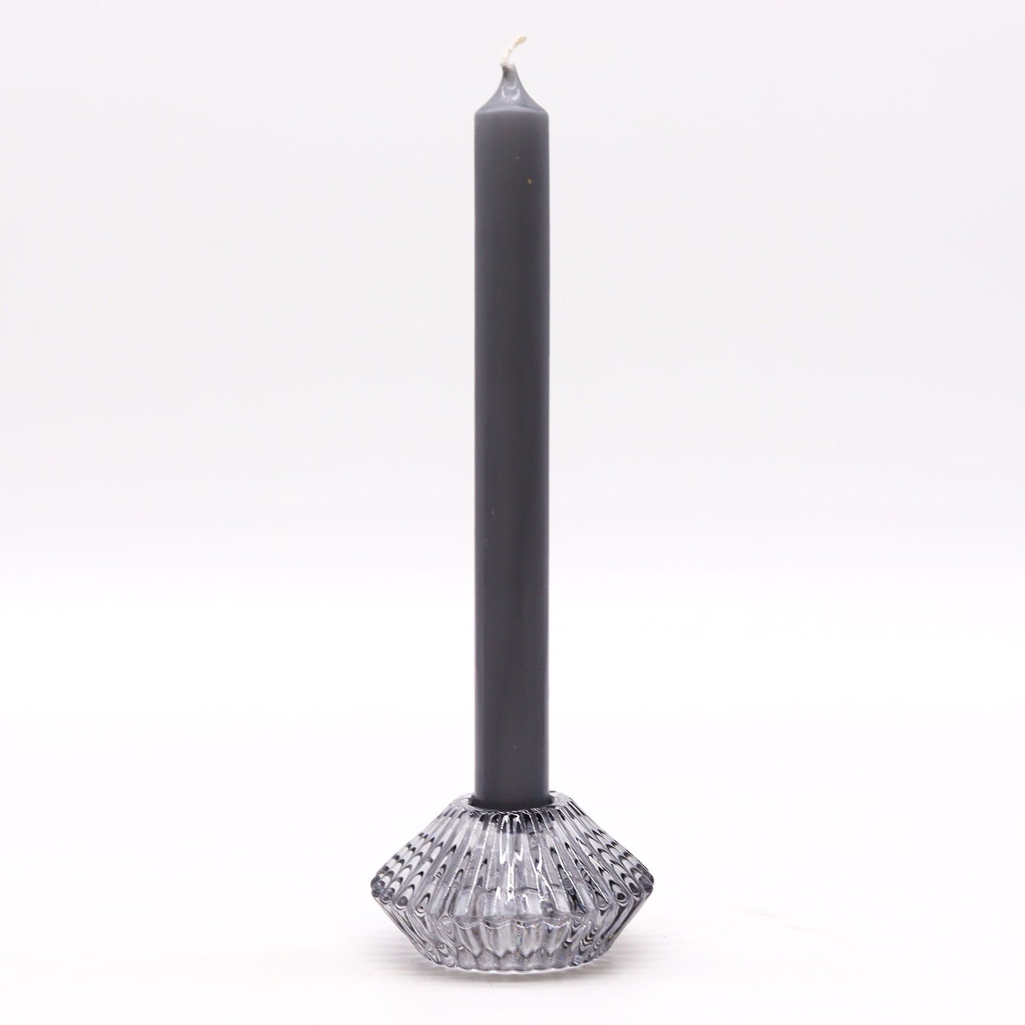 Flower Flip Dinner Candle / Tealight Holder - Midnight Grey
