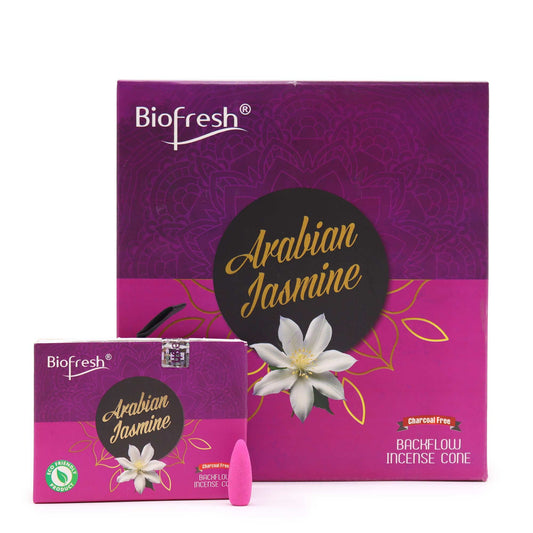 Biofresh Backflow Incense Cones - Arabian Jasmine