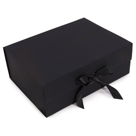 Flat Pack Gift Box - Extra Large  (33x25x12cm) - Black