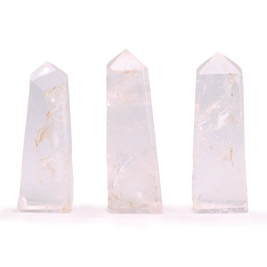 Gemstone Obelisk Points approx 5cm - Clear Quartz