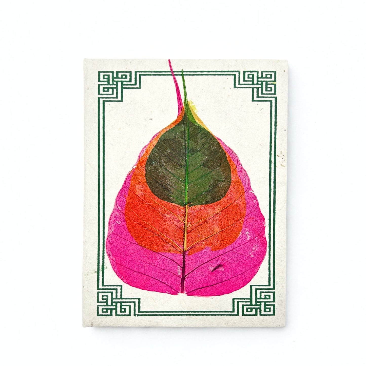 Med Lokta Bodhi Leaf Notebook Lrg (15x12cm) - 45 leafs (assorted)