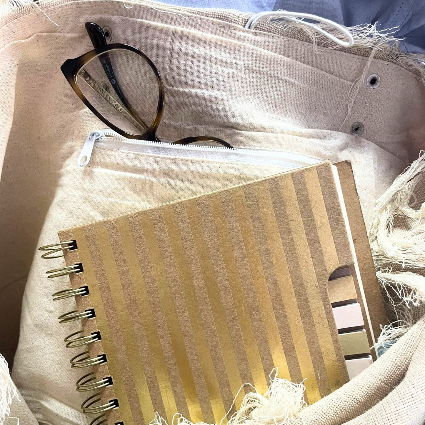 Natural Tote Bag Leather Handle - Inspiration