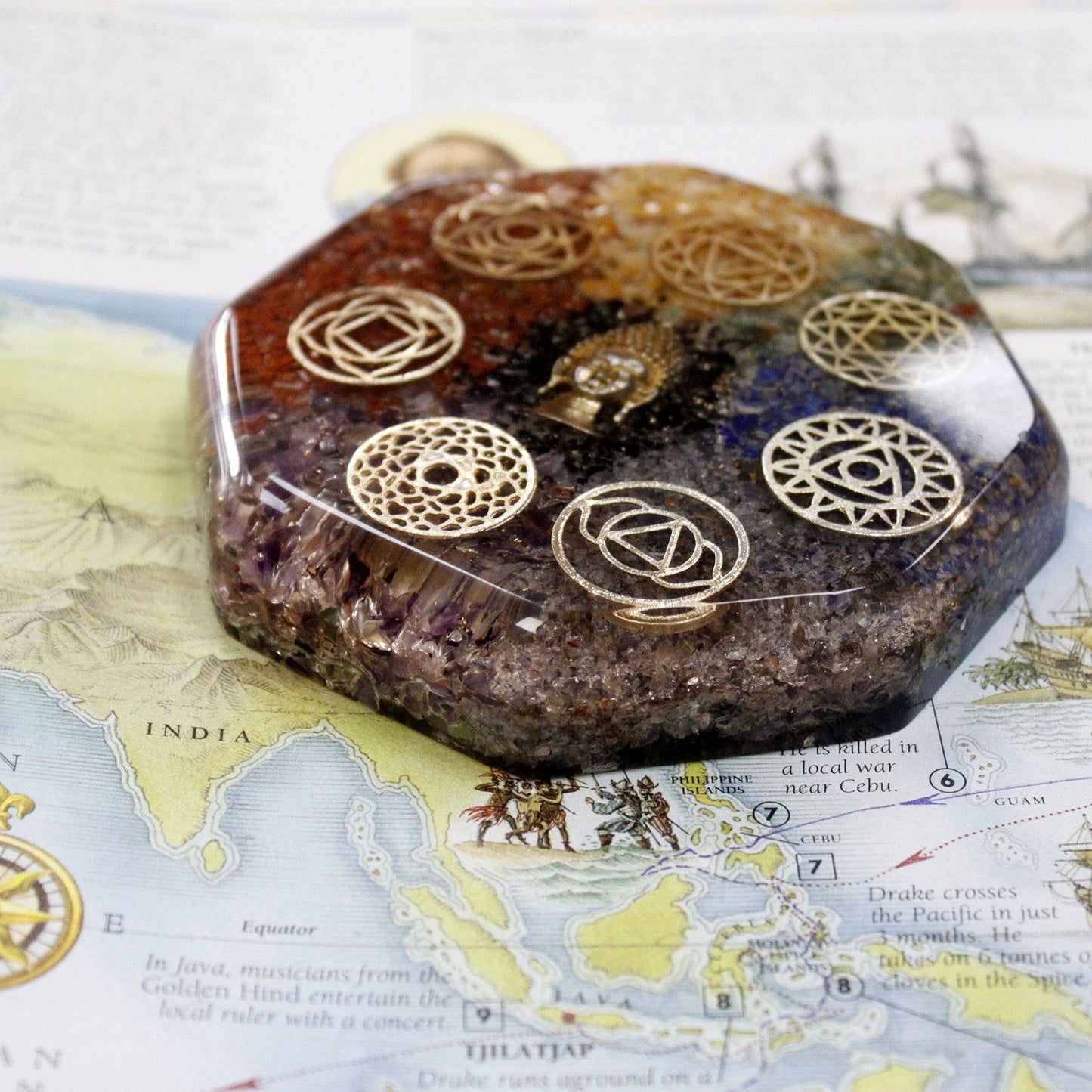 Orgonite Desk Power Packs - Buddha Chakra - Lrg