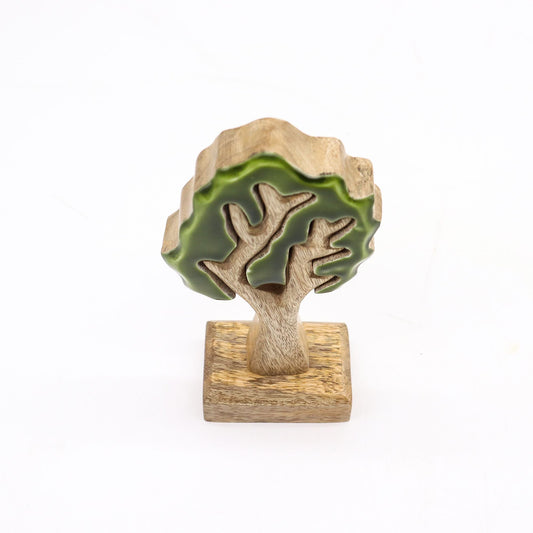 Lost in the Forrest -  Single Tree 3D Wooden Decoration - 20x10cm