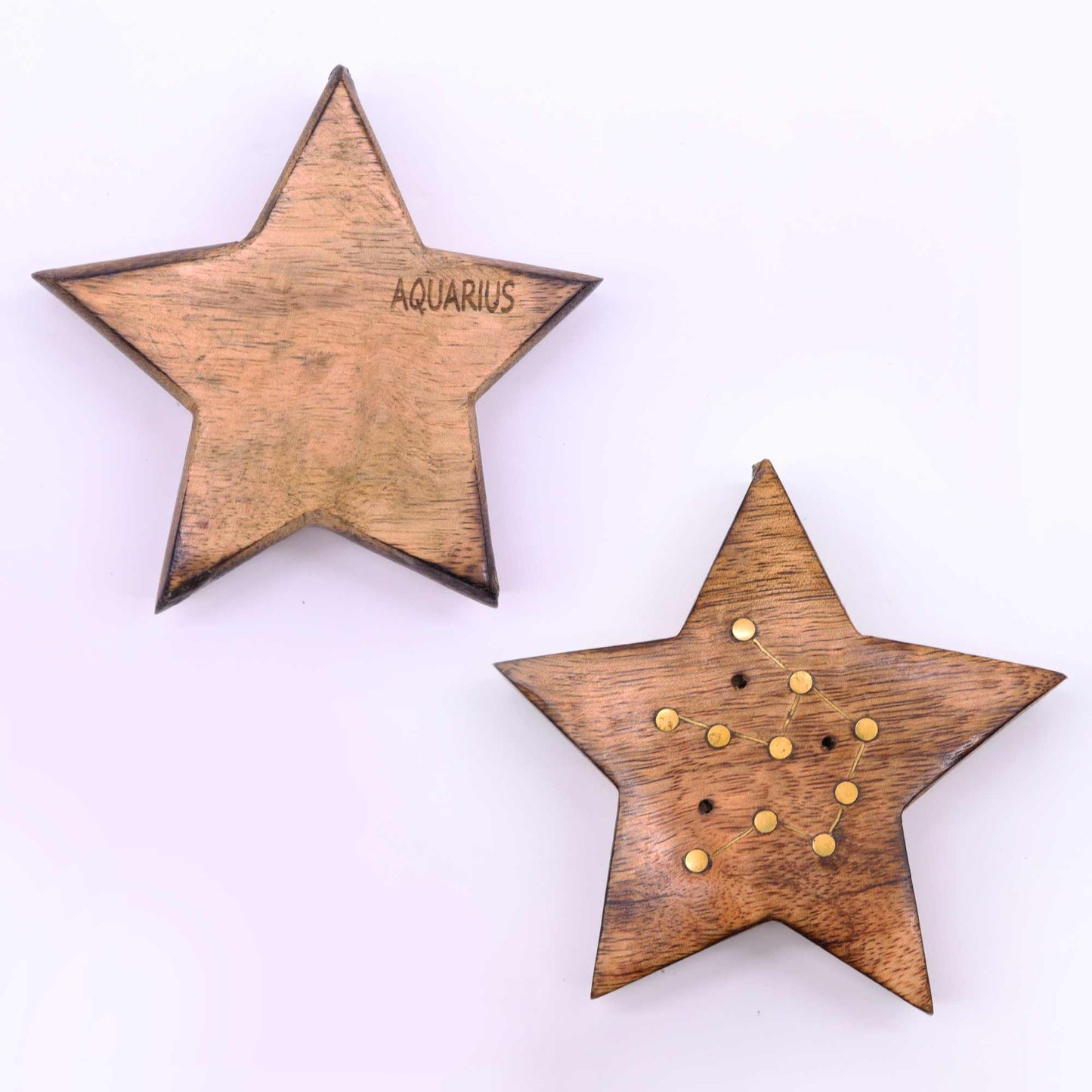 Engraved and Brass Zodiac Sign Incense Burner- Star