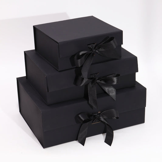 Flat Pack Gift Box - Extra Large  (33x25x12cm) - Black