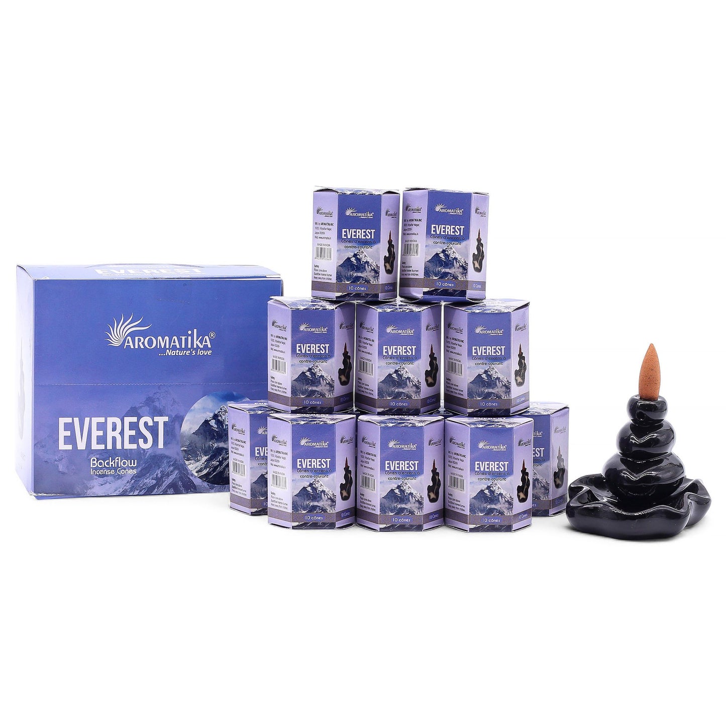 Pack of 10 Masala Backflow Incense - Everest