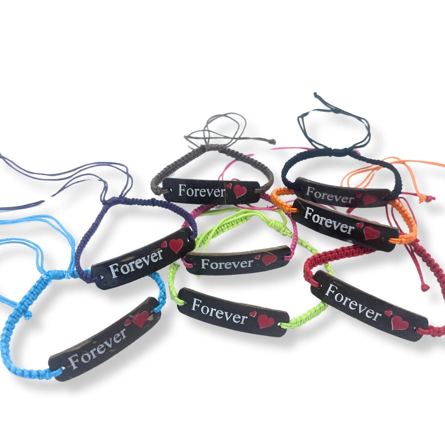 Handmade Friendship Bracelets - Friends Coconut Print (asst)