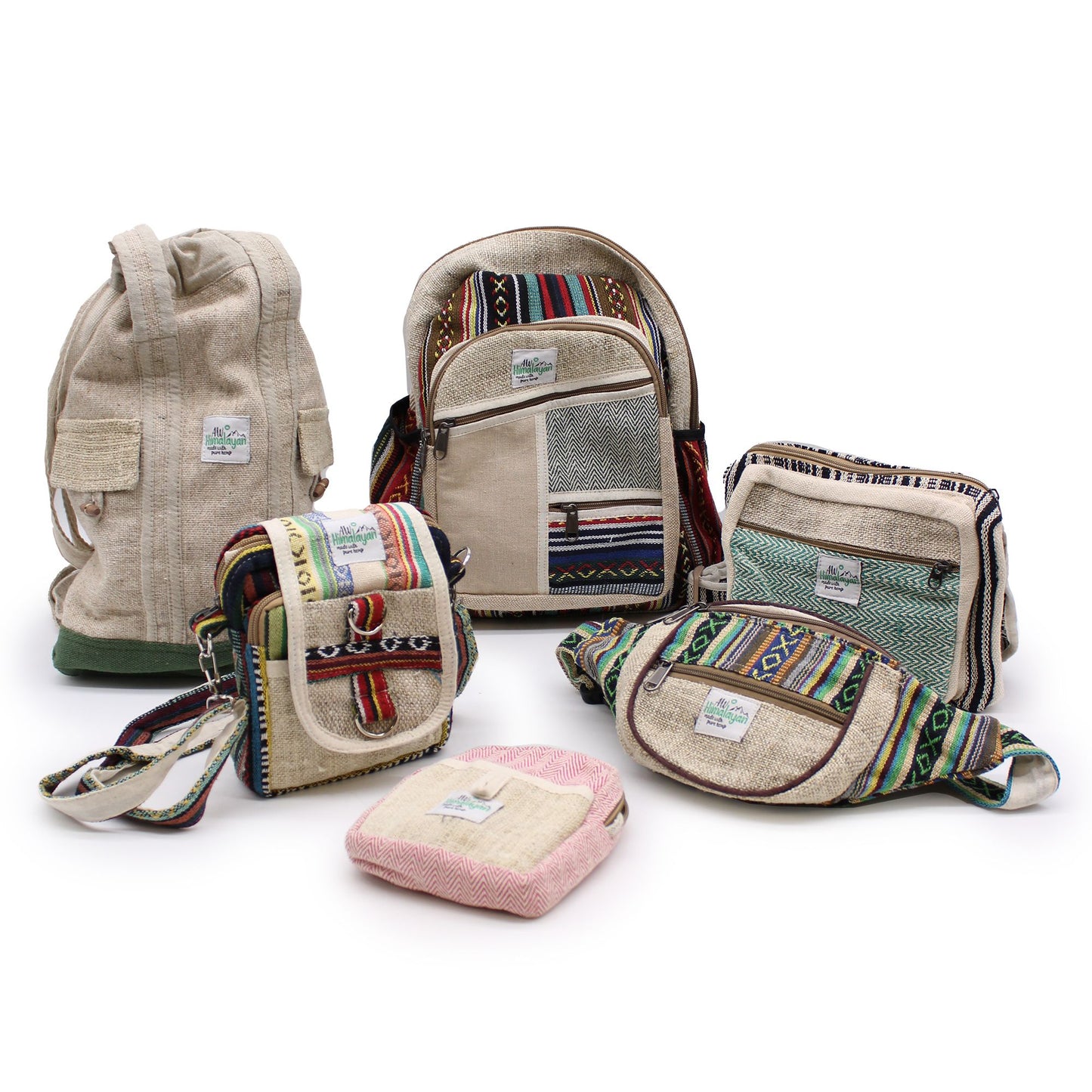 Small Backpack - Rope & Pockets Style