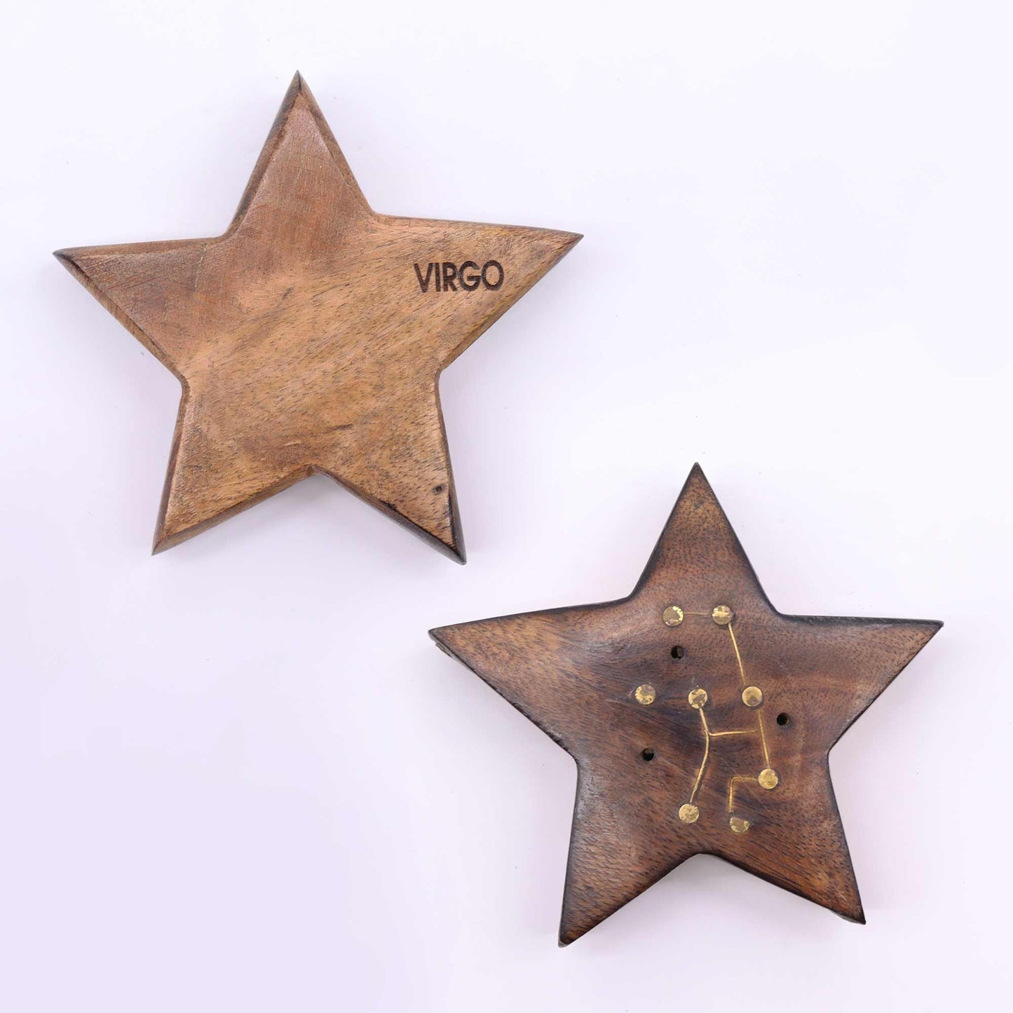 Engraved and Brass Zodiac Sign Incense Burner- Star