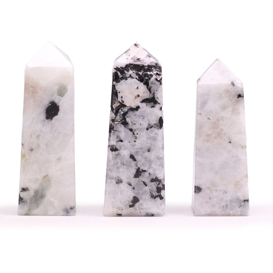 Gemstone Obelisk Points approx 5cm - Moonstone