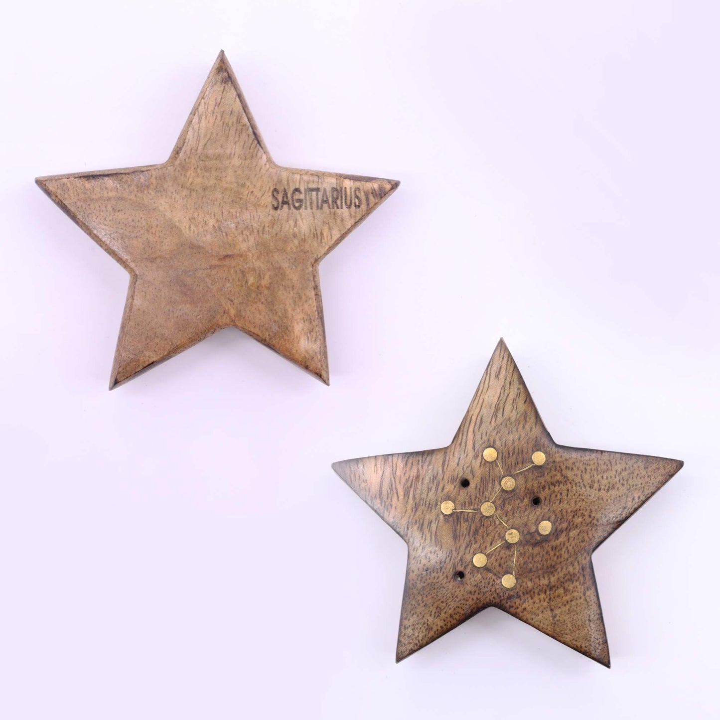 Engraved and Brass Zodiac Sign Incense Burner- Star