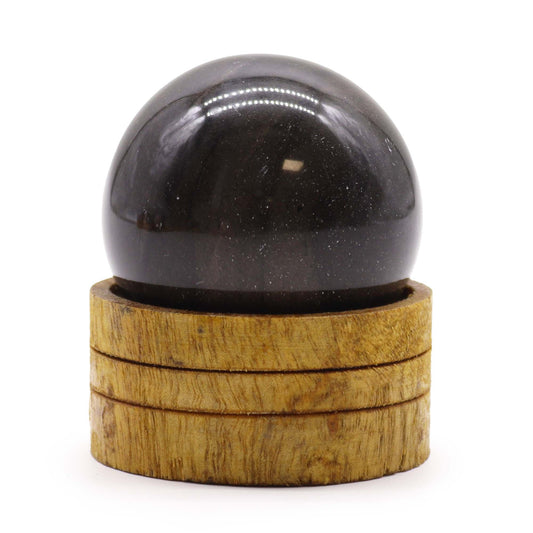 Gemstone Sphere 50mm - Ocean Agate with Stand