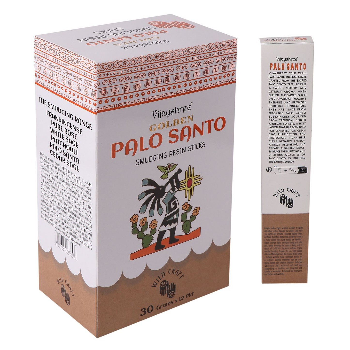 30g Golden Palo Santo Smudging Resin Sticks