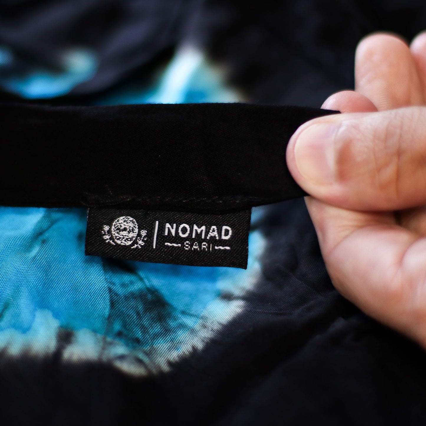 Japanese Style Lounge Pants - Black & Blue - M