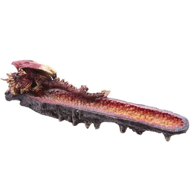 Geode Crystal Dragon Outcrop Incense Ashcatcher