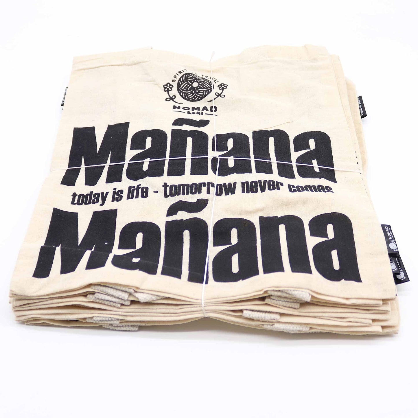 Iconic Basic Tote Bag - Assorted Carton (Mix of 10 designs) - Natural 4oz