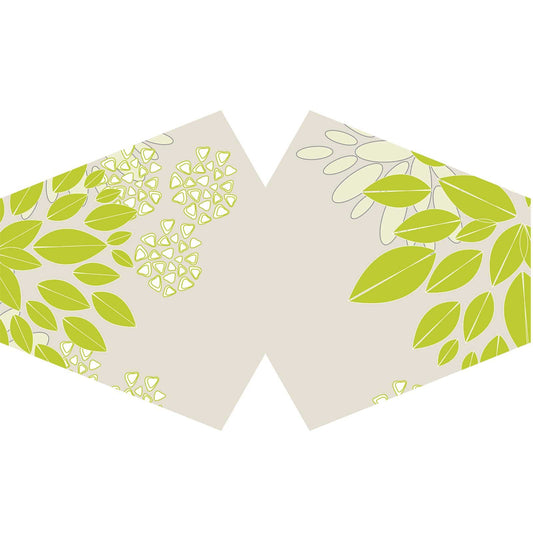 Reusable Fashion Face Covering - Green Leaves (Adult)