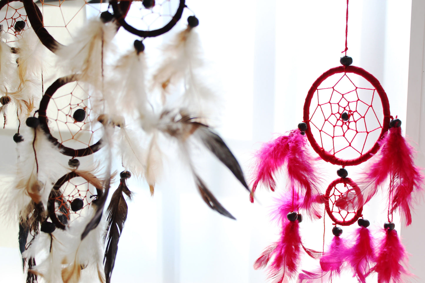 Bali Dreamcatchers - Medium Round - Cream/Coffee/Choc