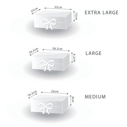 Flat Pack Gift Box - Large  (28.2x20.2x9.2cm) - Red