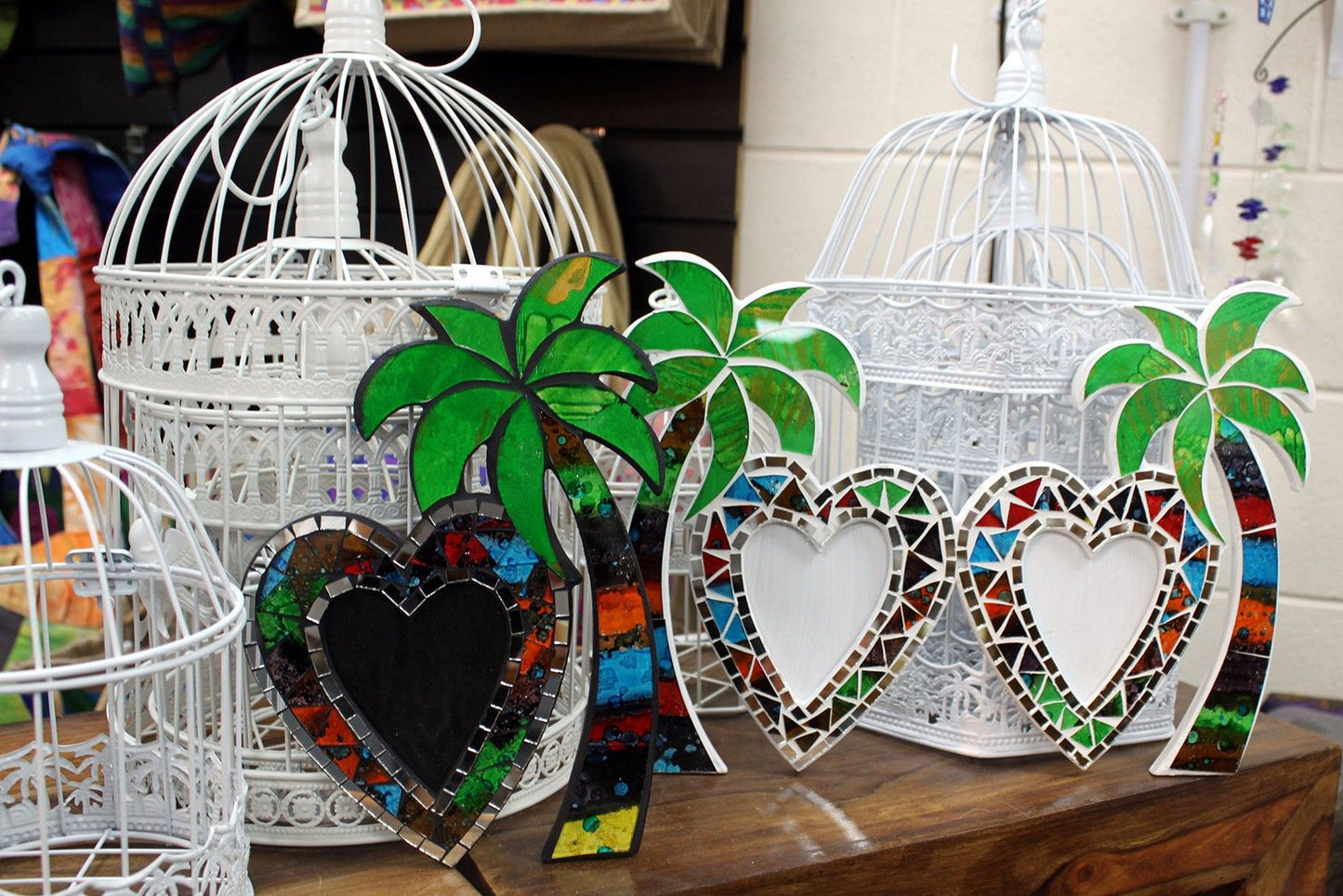 Large Mosaic Coconut Picture Frame - Double