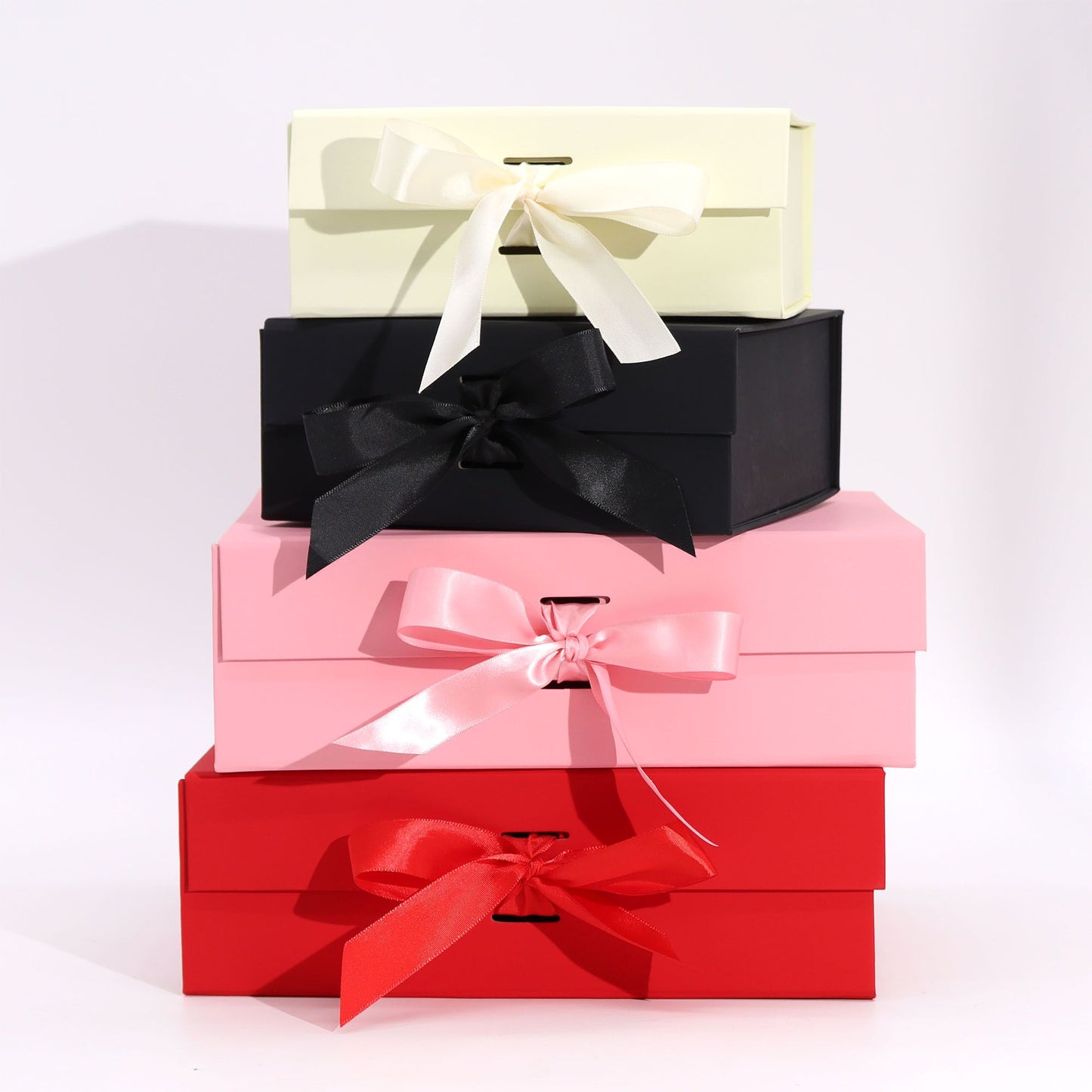 Flat Pack Gift Box - Medium Square (20x18.2x8cm) - Pink
