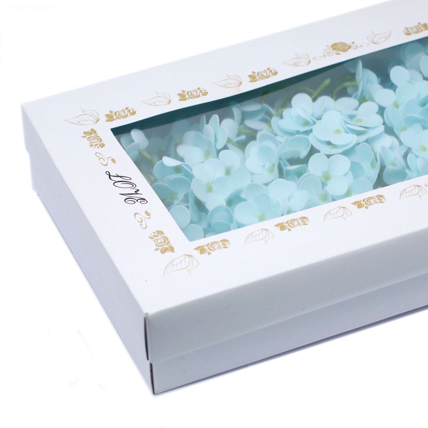 Craft Soap Flowers - Hyacinth Bean - Baby Blue