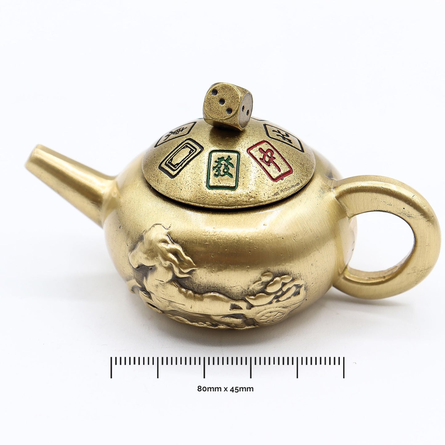 Feng Shui Fortune - Lucky Teapot with Dice Spin